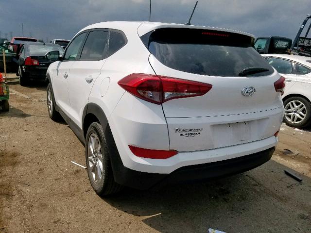 KM8J23A49HU303327 - 2017 HYUNDAI TUCSON SE WHITE photo 3