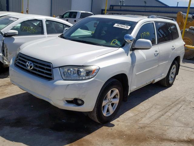 5TDKK3EH6AS022084 - 2010 TOYOTA HIGHLANDER WHITE photo 2