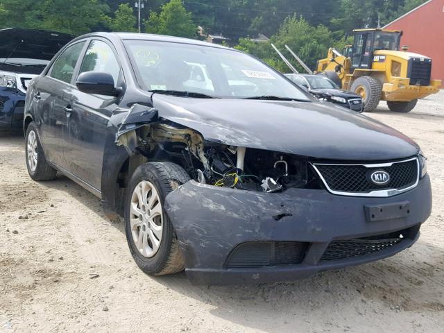 KNAFU4A24C5539845 - 2012 KIA FORTE EX BLACK photo 1