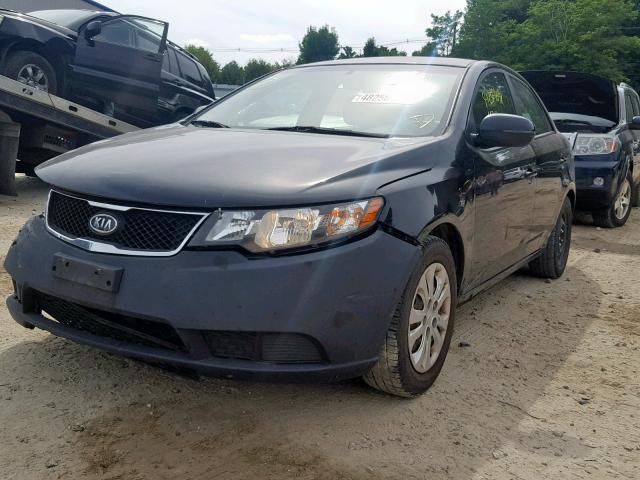 KNAFU4A24C5539845 - 2012 KIA FORTE EX BLACK photo 2