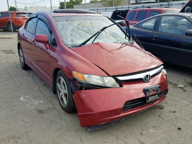 2HGFA16877H507799 - 2007 HONDA CIVIC EX RED photo 1