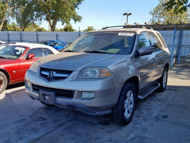 2HNYD18694H511210 - 2004 ACURA MDX TOURIN TAN photo 2