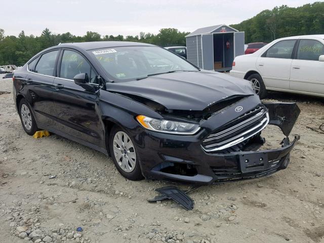 1FA6P0G76E5367185 - 2014 FORD FUSION S BLACK photo 1