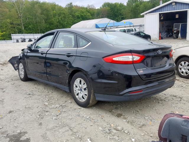 1FA6P0G76E5367185 - 2014 FORD FUSION S BLACK photo 3