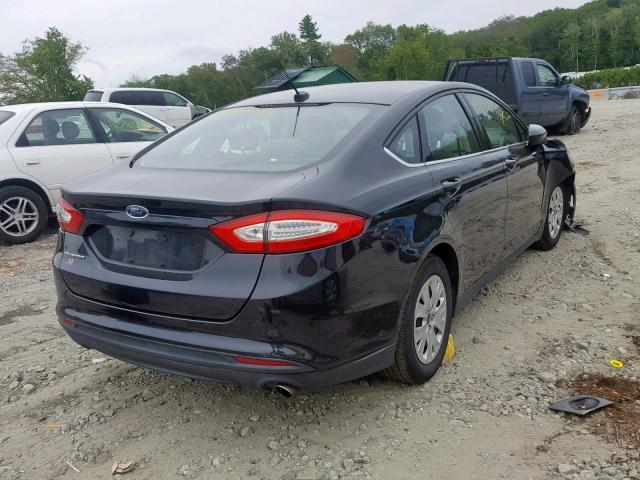 1FA6P0G76E5367185 - 2014 FORD FUSION S BLACK photo 4