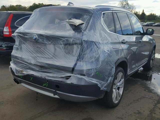 5UXWX7C55CL737069 - 2012 BMW X3 XDRIVE3 SILVER photo 4