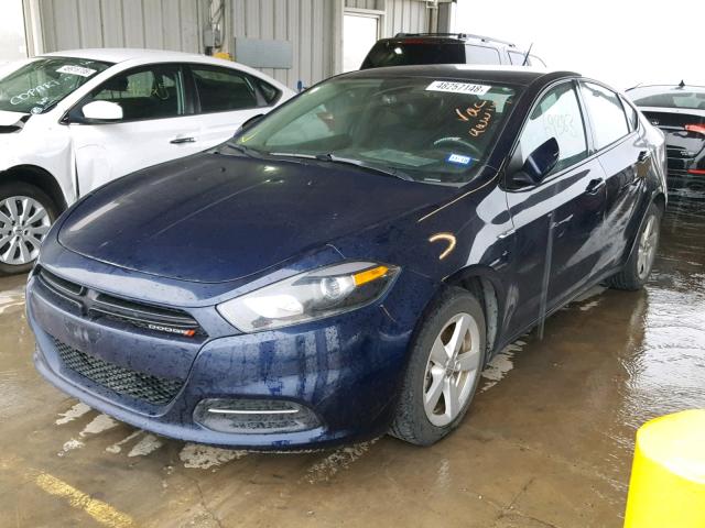 1C3CDFBB3FD129018 - 2015 DODGE DART SXT BLUE photo 2