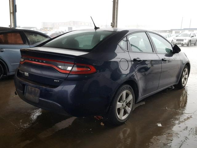 1C3CDFBB3FD129018 - 2015 DODGE DART SXT BLUE photo 4