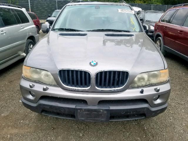 5UXFA13514LU29168 - 2004 BMW X5 3.0I SILVER photo 9