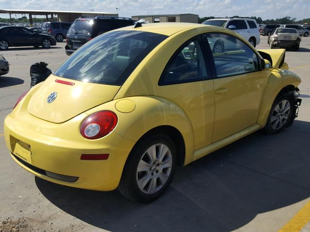 3VWPW31C58M502001 - 2008 VOLKSWAGEN NEW BEETLE YELLOW photo 4