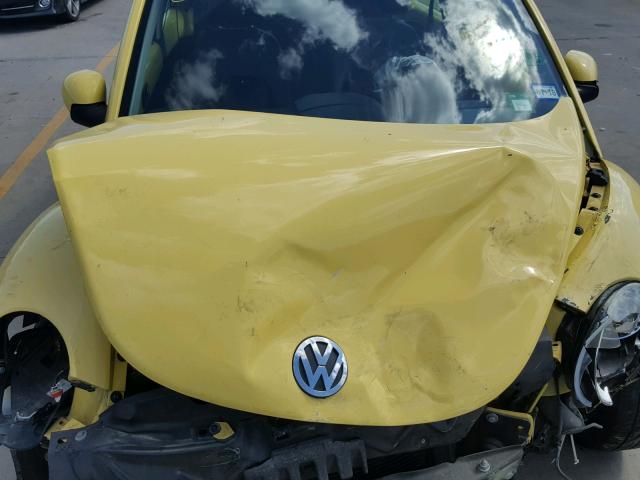 3VWPW31C58M502001 - 2008 VOLKSWAGEN NEW BEETLE YELLOW photo 7