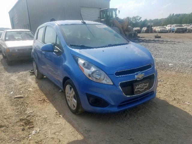 KL8CD6S97EC422961 - 2014 CHEVROLET SPARK 1LT BLUE photo 1