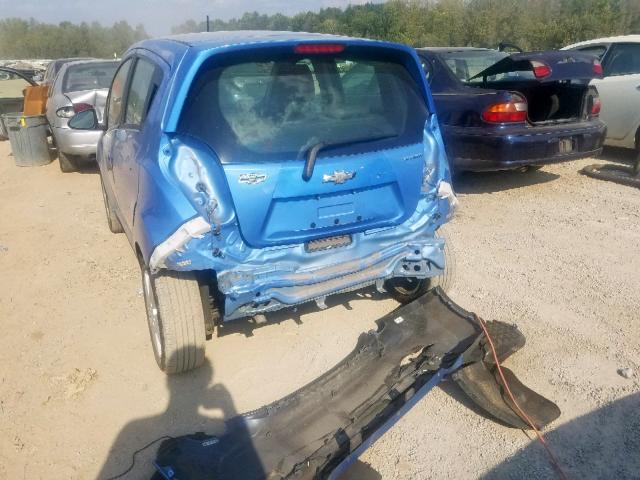 KL8CD6S97EC422961 - 2014 CHEVROLET SPARK 1LT BLUE photo 9