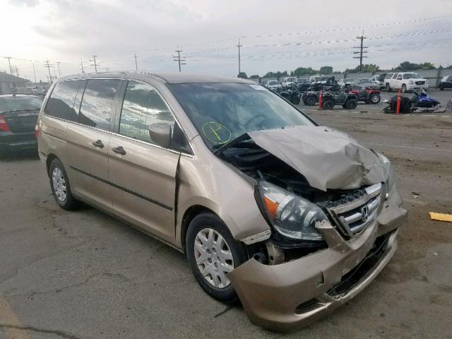 5FNRL38296B118046 - 2006 HONDA ODYSSEY LX GOLD photo 1