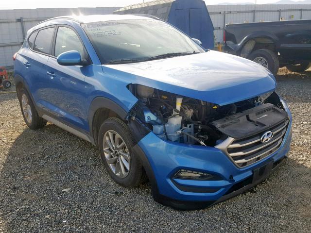 KM8J3CA42JU740122 - 2018 HYUNDAI TUCSON SEL BLUE photo 1