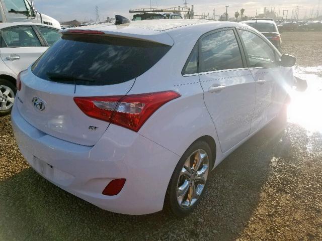 KMHD35LEXDU149135 - 2013 HYUNDAI ELANTRA GT WHITE photo 4