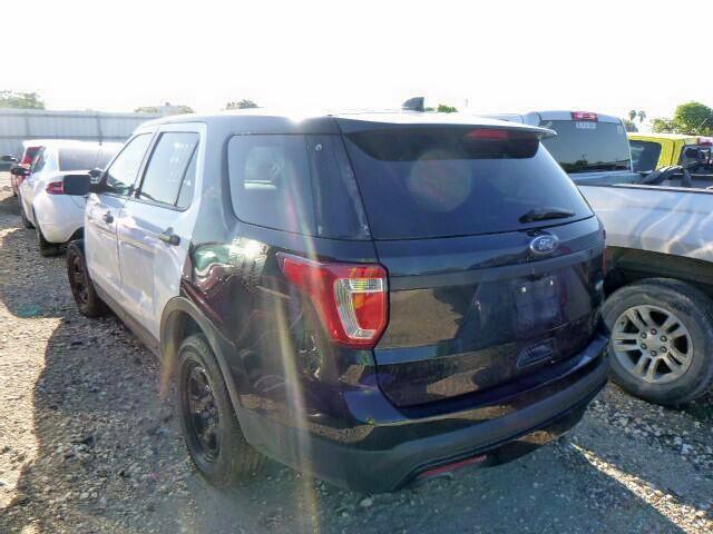 1FM5K8AT0GGC36281 - 2016 FORD EXPLORER P TWO TONE photo 3