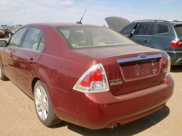 3FAHP02197R184911 - 2007 FORD FUSION SEL RED photo 3