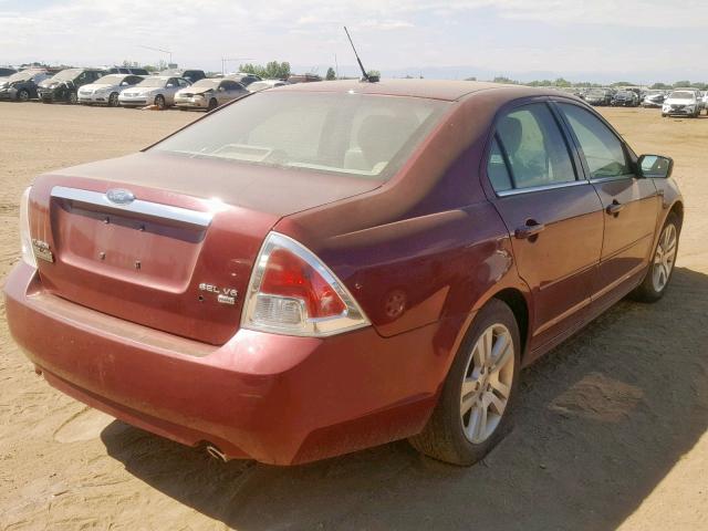3FAHP02197R184911 - 2007 FORD FUSION SEL RED photo 4