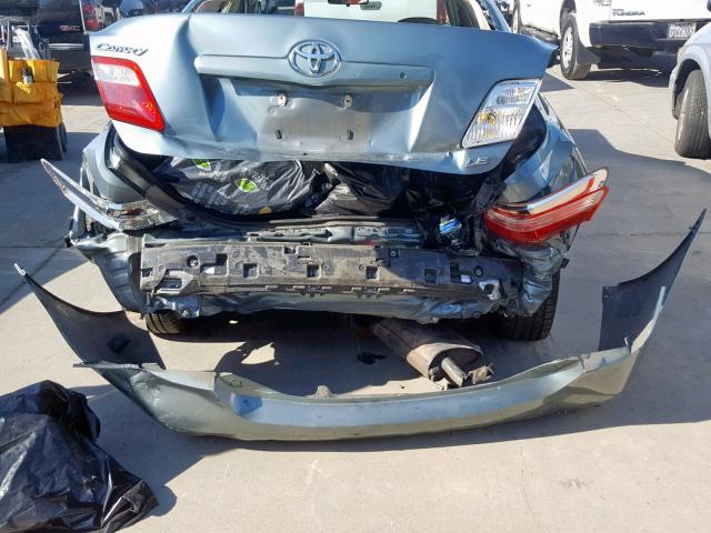 4T1BE46K79U855239 - 2009 TOYOTA CAMRY BASE BLUE photo 9