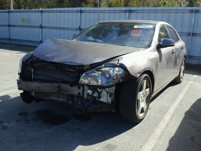 1G1ZC5EB8AF262832 - 2010 CHEVROLET MALIBU 1LT BROWN photo 2