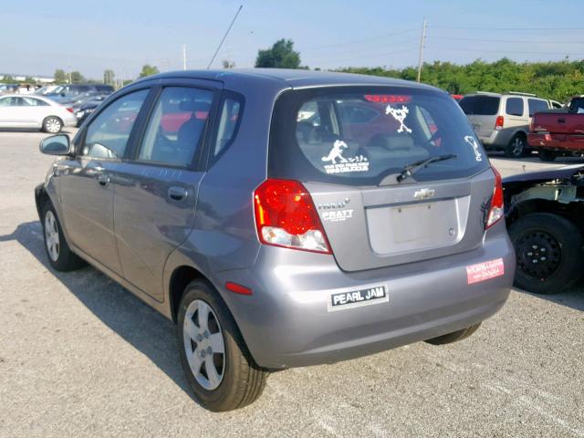 KL1TD66638B259640 - 2008 CHEVROLET AVEO BASE Boz foto 3