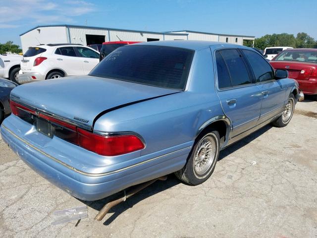 2MELM75W0VX675362 - 1997 MERCURY GRAND MARQ BLUE photo 4