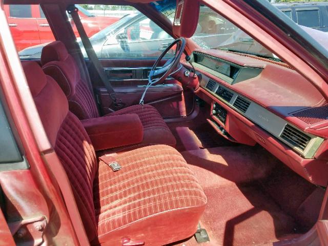 1G3HN54C6KW337097 - 1989 OLDSMOBILE DELTA 88 R MAROON photo 5