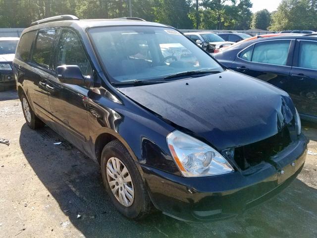 KNDMG4C71C6430375 - 2012 KIA SEDONA LX BLACK photo 1