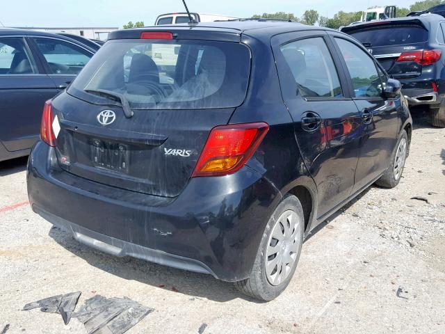 VNKKTUD32FA034981 - 2015 TOYOTA YARIS BLACK photo 4