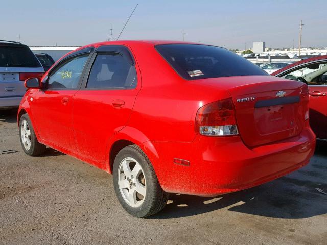 KL1TG56636B549262 - 2006 CHEVROLET AVEO LT RED photo 3