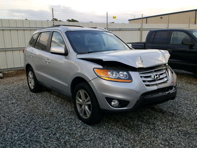 5NMSK3AB7AH385319 - 2010 HYUNDAI SANTA FE L SILVER photo 1