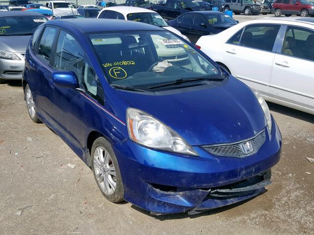 JHMGE8H41AC010802 - 2010 HONDA FIT SPORT BLUE photo 1