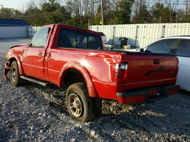 1FTYR10U03PA22013 - 2003 FORD RANGER RED photo 3