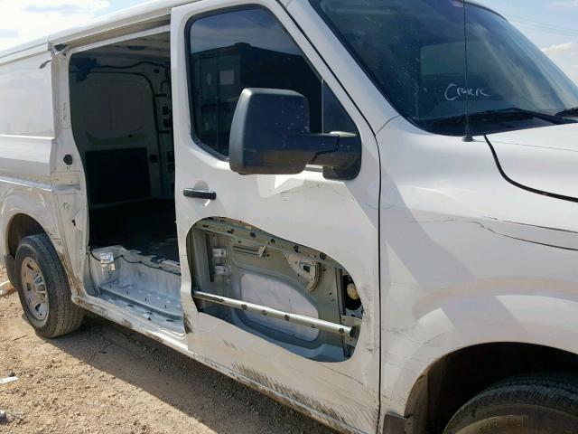 1N6BF0KY7JN808275 - 2018 NISSAN NV 1500 S WHITE photo 9