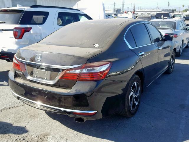 1HGCR2F37HA053656 - 2017 HONDA ACCORD LX BLACK photo 4