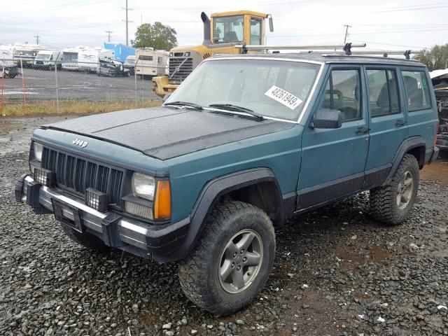 1JCMR7821JT183882 - 1988 JEEP CHEROKEE P GREEN photo 2