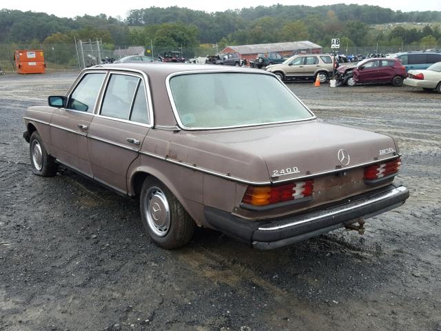 12312310061908 - 1978 MERCEDES-BENZ 240D BROWN photo 3