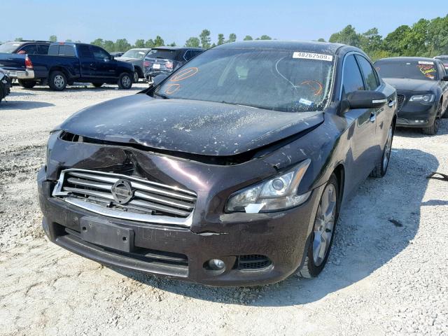 1N4AA5AP1CC834605 - 2012 NISSAN MAXIMA S PURPLE photo 2