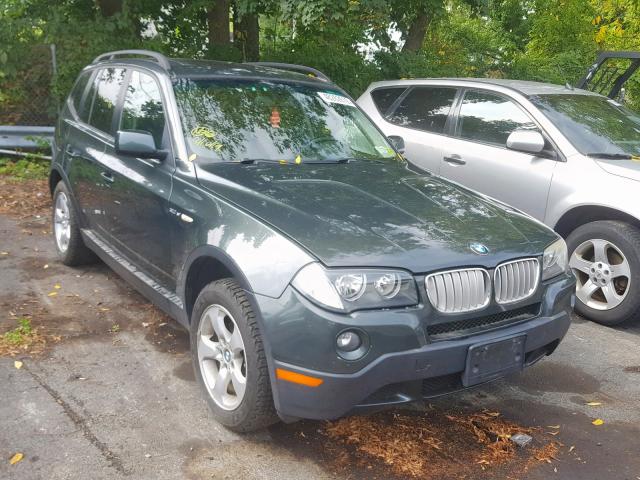 WBXPC93467WF10892 - 2007 BMW X3 3.0SI GREEN photo 1