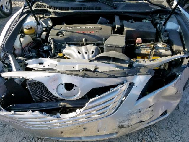 4T1BE46K67U664022 - 2007 TOYOTA CAMRY NEW SILVER photo 7