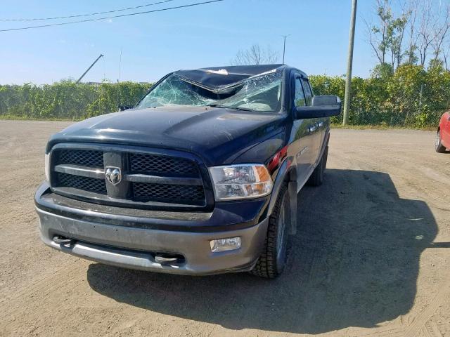 1C6RD7GT2CS118913 - 2012 DODGE RAM 1500 S BLACK photo 2