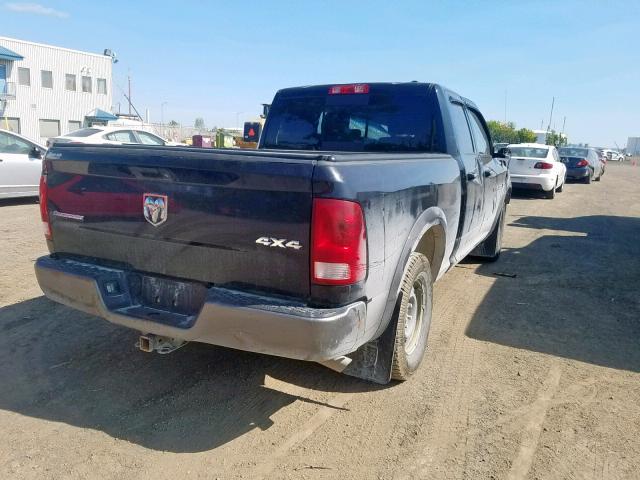 1C6RD7GT2CS118913 - 2012 DODGE RAM 1500 S BLACK photo 4