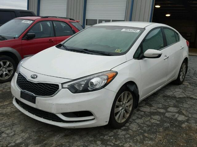 KNAFX4A83E5197948 - 2014 KIA FORTE EX WHITE photo 2