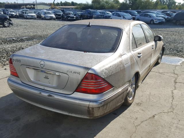 WDBNG84J53A365807 - 2003 MERCEDES-BENZ S 500 4MAT SILVER photo 4