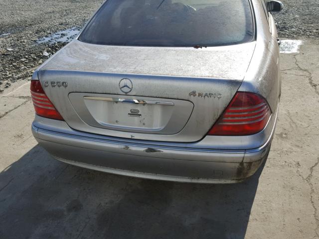 WDBNG84J53A365807 - 2003 MERCEDES-BENZ S 500 4MAT SILVER photo 9