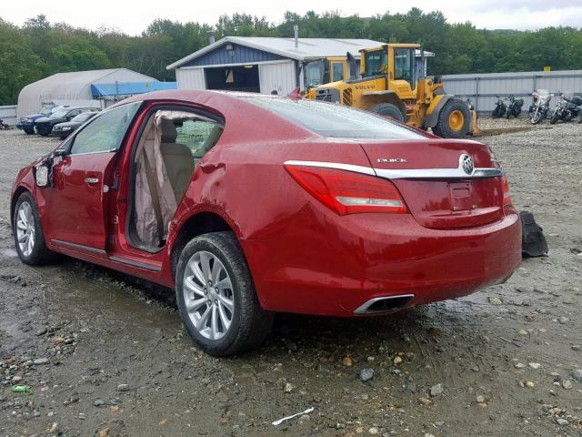 1G4GB5G35EF119412 - 2014 BUICK LACROSSE RED photo 3