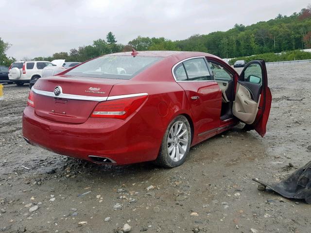 1G4GB5G35EF119412 - 2014 BUICK LACROSSE RED photo 4