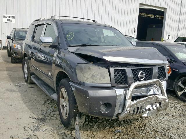 5N1BA08A97N716911 - 2007 NISSAN ARMADA SE GRAY photo 1