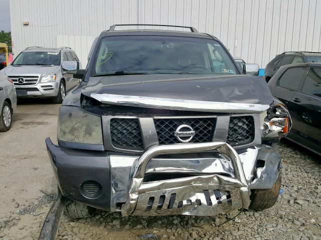 5N1BA08A97N716911 - 2007 NISSAN ARMADA SE GRAY photo 9